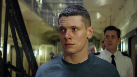Jack O'Connell as Eric in a film still from Starred Up